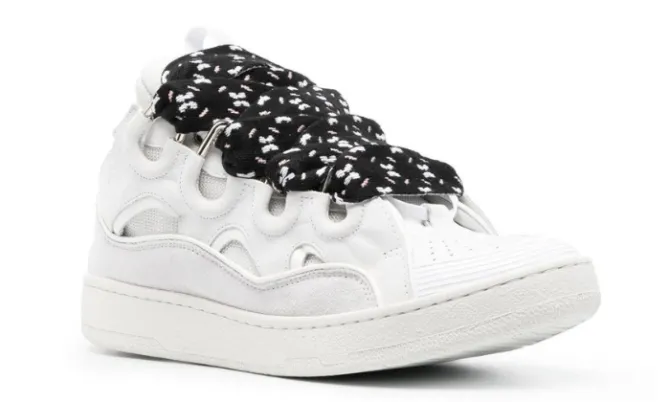 LANVIN CURB WHITE BLACK - Imagen 3