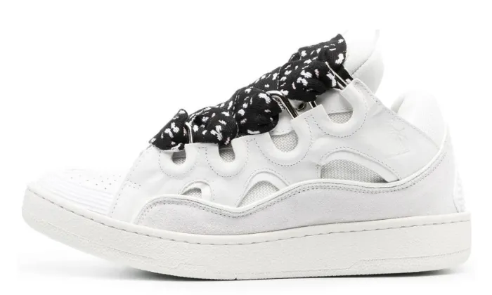 LANVIN CURB WHITE BLACK