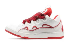 LANVIN CURB WHITE RED