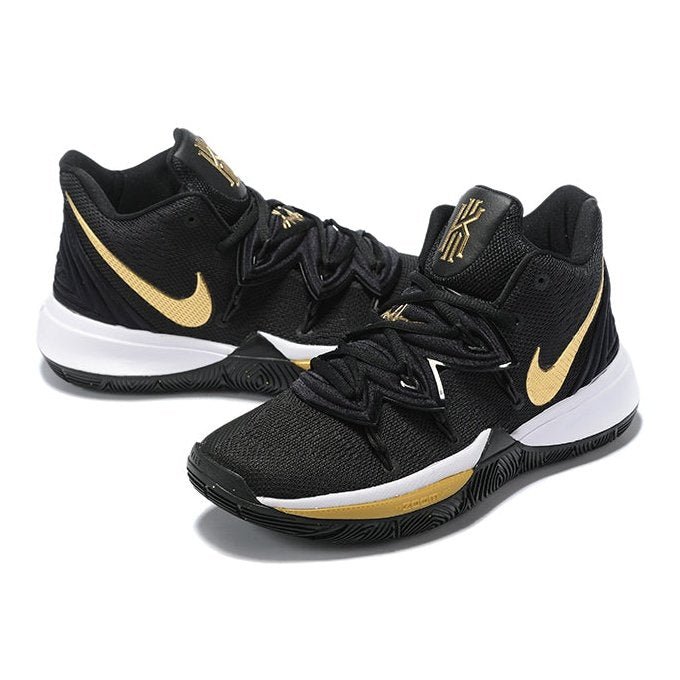 NIKE KYRIE 5 x BLACK METALLIC GOLD RÉPLICAS - Imagen 2