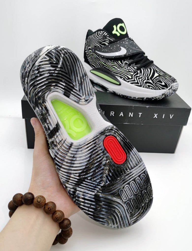 NIKE KD 14 'BLACK LIME GLOW' - Imagen 3