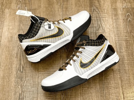 NIKE KOBE 4 PROTRO X WHITE BLACK DEL SOL RÉPLICAS - Imagen 9