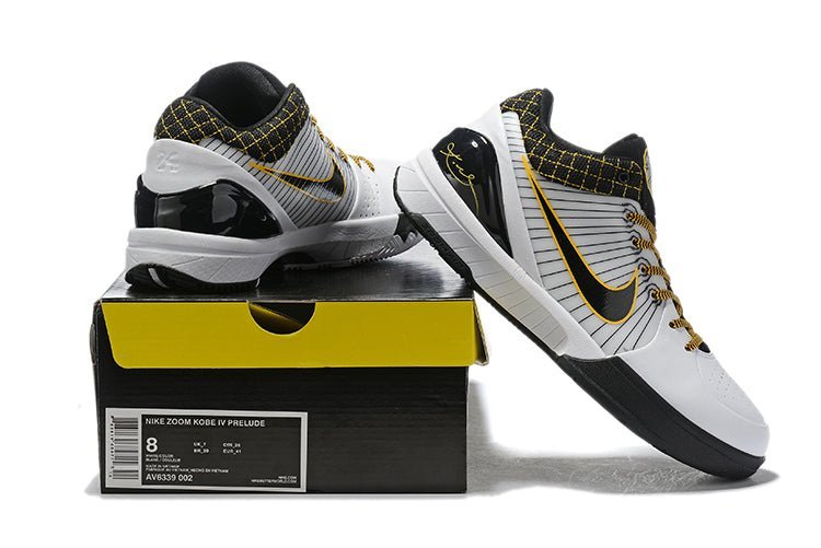 NIKE KOBE 4 PROTRO X WHITE BLACK DEL SOL RÉPLICAS - Imagen 6
