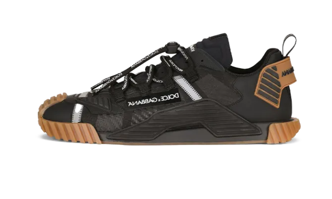 DOLCE & GABBANA NS1 SNEAKERS MATERIALES MIXTOS NEGRAS - Imagen 2