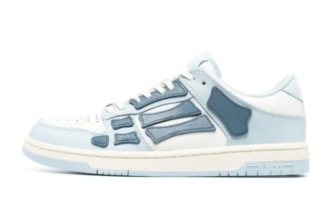 AMIRI SKELETON LIGHT BLUE LOW RÉPLICA - Imagen 2