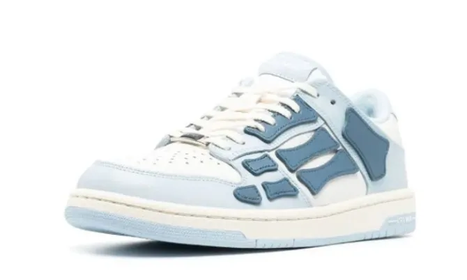 AMIRI SKELETON LIGHT BLUE LOW RÉPLICA - Imagen 3
