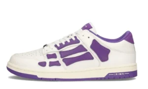 AMIRI SKELETON WHITE PURPLE LOW RÉPLICA