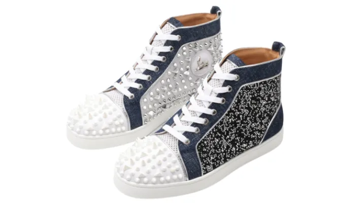 CHRISTIAN LOUBOUTIN LOUIS ORLATO AZULES - Imagen 2