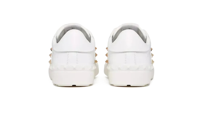 VALENTINO GARAVANI SNEAKER ROCKSTUD BLANCAS DORADAS - Imagen 4