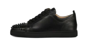 CHRISTIAN LOUBOUTIN LOUIS JUNIOR SPIKES NEGRAS